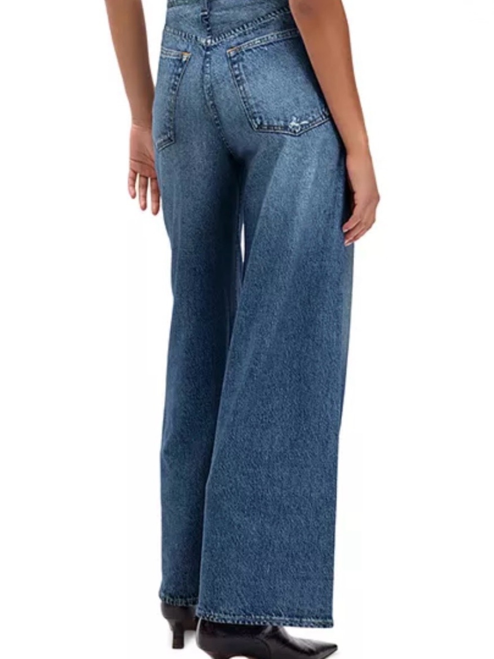 Rag & Bone Miramar Terry Sophe Wide Leg High-Rise Blue Women's Jeans size 25 - Picture 2 of 15